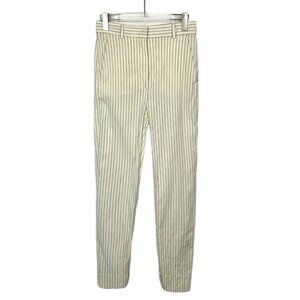 Q9739 Sportmax beige striped hidden zip casual trousers 40 M size